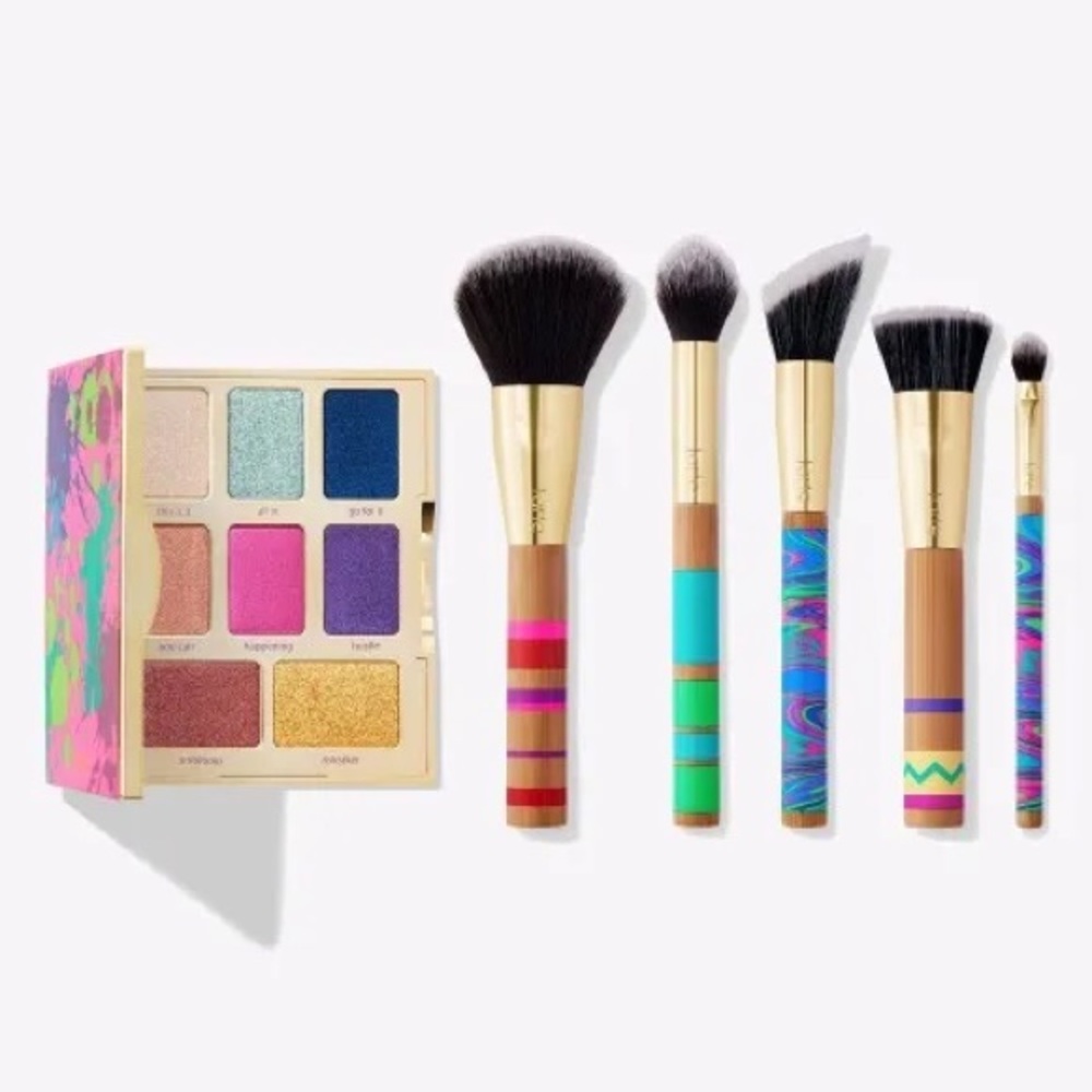 Limited Edition Tarte #remixnatural Color Collection Eyeshadow + Brush Set